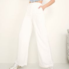 Bardot Pin Tuck Pants Ivory Size: Small Classic Relaxed Tailoring In The Softest Linen Blend Means You Will Continue To Reach For The Pintuck Pant Season After Season. Featuring A High Rise Waist, Silhouette Defining Pintucks, Flared Leg And Side Pockets, This Piece Styles Perfectly With The Kiara Shirt Or A Classic Tee. - Pin Tuck Detailing Down The Leg Front - Fused Waistband With Belt Loop Detailing - Fully Lined - Fabrication: 70% Viscose, 30% Linen Relaxed Tailoring, Long Sleeve Playsuit, Bow Detail Dress, Faux Leather Belts, Sleeveless Rompers, Distressed Black Jeans, Sleeveless Jumpsuits, Side Stripe, Pin Tucks