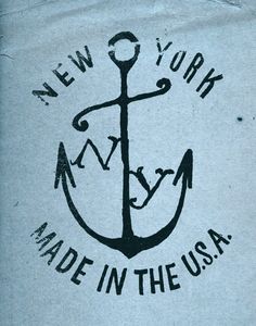 the new york made in the usa sticker is shown on a piece of paper