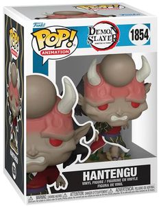 the pop vinyl figurine has horns on it's head and is in a box