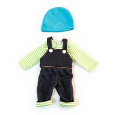 Mild weather jumper cap outfit set to dress your doll for mild or Fall weather. Tool for teaching children about autonomy and learning how to dress themselves by practicing dressing a doll. Also great to teaching children how to dress for different types of weather. For ages 3+ years. Grades Pre-K+. Boy Baby Doll, Baby Stella, Cap Outfit, La Baby, Teaching Children, African Girl, Jean Overalls, Longchamp Le Pliage Backpack, Brunette Girl