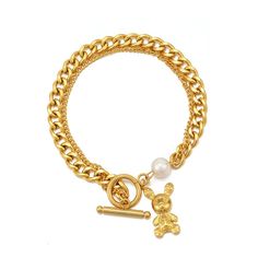 Product name: Double Layer Bear Bracelet Material: Stainless Steel Size: 200mm Packaging: gift box Color: gold Product weight: 17g Remarks Statement: We use vacuum furnace electroplating for color plating, and the material is also selected 316 titanium steel, no discoloration, no rust, no allergy, no black, wear-resistant, green and environmental protection Gold Teddy Bear, Bear Bracelet, Black Wear, Packaging Gift, Double Chain, Box Color, How To Look Classy, Environmental Protection, Womens Bracelets