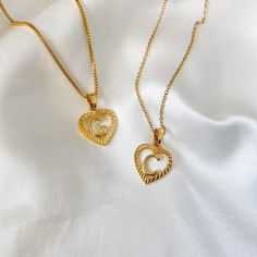 "Gold heart initial letter pendant necklace ❀❀ INFO: ❀❀ ➳ Pendant size: 3/4\" x 3/4\" ➳ Pendant is gold plated brass ➳ Chain is gold plated stainless steel ➳ No extender chain ➳ Perfect gift for a loved one or yourself! ❀❀ CHAIN OPTIONS: ❀❀ ➳ Twist Chain  ➳ Box Chain  ➳ Cable Chain ➳ Figaro Chain ❀❀ View all coin pendant necklaces: ❀❀ https://www.etsy.com/shop/bitsnpiecess/?search_query=coin+necklace ❀❀ SHIPPING & PROCESSING: ❀❀ Please refer to my shop announcements (located on home page) for the latest processing times as they may change All products are MADE TO ORDER Thank you!♡" Everyday Initial Heart Pendant Necklace For Mother's Day, Trendy Initial Necklace For Mother's Day Gift, Everyday Heart Initial Pendant Necklace For Mother's Day, Initials Pendant Necklace For Mother's Day, Personalized Heart Pendant Initial Necklace, Personalized Heart Initial Necklace For Everyday, Personalized Heart-shaped Initial Necklace For Everyday, Everyday Personalized Heart Initial Necklace, Initial Pendant Heart Necklace Gift