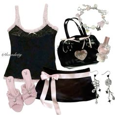 Pink Girly Outfits, Japan Outfits, Mcbling Fashion, Girly Outfit, 2000s Outfits, Kawaii Fashion Outfits, Other Outfits