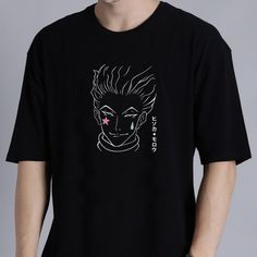 Hisoka Black Anime T-Shirt Adult Sizes S, M, L, Xl, 2xl, 3xl Available. If You Need A Different Size Than What Is Listed, Message Us. Processing Time Is 1-3 Business Days. This Comfortable Unisex Short Sleeve Offers A Mid-Weight Piece Of Clothing For All Casual Occasions. With An Attention-Grabbing Print, It Will Be An Instant Favorite. .: 100% Preshrunk Cotton .: Light Fabric (5.2 Oz /Yd (176 G/M)) .: Relaxed Fit .: Tear Away Label .: Runs True To Size .: 100% Cotton (Fiber Content May Vary For Black Crew Neck T-shirt With Front Print, Black Punk T-shirt With Character Print, Punk Black Tops With Logo Print, Black Graphic Tee Shirt With Screen Print, Black Punk T-shirt With Front Print, Black Punk Top With Front Print, Graphic Tee With Anime Print And Crew Neck, Anime Print Graphic Tee With Crew Neck, Anime Print Crew Neck Graphic Tee