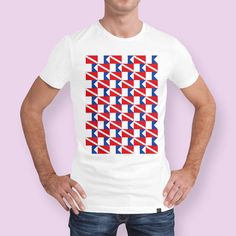 Discover «Diving Flag and Alpha Flag», Numbered Edition Men's Classic T-Shirt by ALMA Studio - From $29 - Curioos