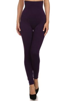 High Waist Compression Control Top Leggings – ICONOFLASH Compression Top, Hourglass Silhouette, Lined Leggings, Ponte Leggings, Warm Leggings, Slouchy Sweater, Fleece Leggings, Long Leggings, Favorite Boots