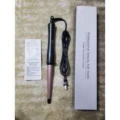 Brand New 1-1/2" Tapered Curling Wand Featuring A Tapered Barrel From 1/2 Inch To 1 Inch For Tighter To Looser Curls, Hair Curling Iron Helps To Instantly Create Bouncy Curl Or Loose Curls. Clamp Free With No Kinks And Creases. Ceramic Wand Curling Iron Adopts Heating Ptc Tech, The Barrel Can Instant Heat Up In 30s, Save Your More Time In A Rush Morning. Tourmaline Ceramic Technology Helps To Release Millions Of Negative Ions To Create Soft And Shiny Hair Styles With Less Frizz. Accurate Tempera Tapered Curling Wand, Soft And Shiny Hair, Hair Curling Wand, Wand Curling Iron, Hair Curling Iron, Curls Hair, Curling Iron Hairstyles, Curling Hair With Wand, Heat Resistant Gloves