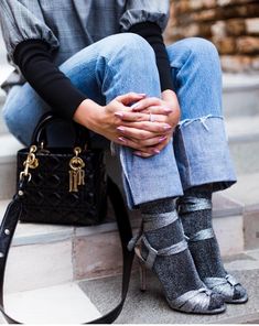 Socks And Sandals Outfit, Socks And Jeans, Heels And Socks, Formal Evening Wear, Sock Outfits, What To Wear Today, Sandals Outfit, Moda Chic, Happy Fashion