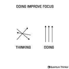 the diagram shows how to improve focus and think about what you are doing with it