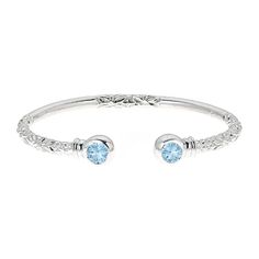 This bangle can will be fabulously personalized with your birthstone. This solid sterling silver bangle features beautiful rounded ends which embrace your birthstone. These are sure to be a hit in any season! A perfect gift! - MADE IN USA - Solid .925 Sterling Silver - Bright and Shinning CZ Stones - This bangle weights approximately 35 grams. Weight varies depending of the size. - This listing is for one bangle only. - Bangle Thickness is approximately 4 mm.