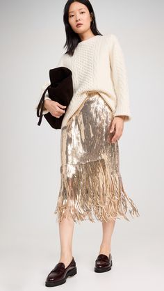 Fast Free Shipping & Free Returns on Chloe Kristyn Alexandra Skirt at Shopbop. Shop new arrivals from Chloe Kristyn at Shopbop.com Jewelry Essentials, Layered Jewelry, Gold Branding, Sporty Outfits, China Fashion, Spring Outfits, Chloe, Winter Outfits, New Arrivals