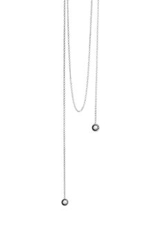 The Astrid Necklace in Sterling silver | LIÉ STUDIO Minimalist Long Chain Lariat Necklace, Minimalist Long Lariat Necklace With Chain, Minimalist Long Backdrop Necklace With Adjustable Chain, Minimalist Double Chain Lariat Necklace, Minimalist Delicate Lariat Body Chain, Minimalist Adjustable Lariat Body Chain, Elegant Silver Body Chain With Double Chain, Elegant Silver Double Chain Body Chain, Be The Main Character