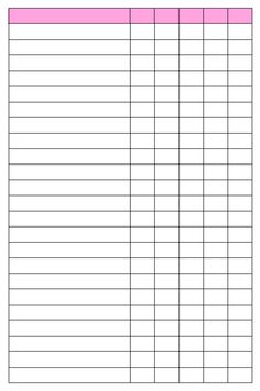 a printable sign up sheet with the words