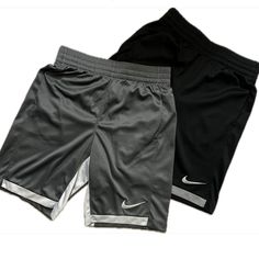 2 Pairs Of Basketball Short Colors: Grey And Black Boys Size 10-12 Like New Condition Washed, But Never Worn Selling Both Together Nike Basketball Shorts, Nike Bottoms, Rayon Pants, Nike Basketball, Black Boys, Basketball Shorts, Pajama Shirt, Kids Nike, Sneaker Shopping