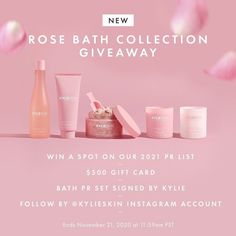 the new rose bath collection giveaway is now available for only $ 50 or more