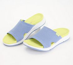 Triumph this summer in a pair of knit slides engineered for superior comfort yet stylishly fun to wear for all your sun-filled excursions. From Ryka. Breathable Slip-on Slides For Summer, Lightweight Summer Sandals, Comfortable Lightweight Flip Flops For Vacation, Lightweight Casual Flip Flops For Beach, Lightweight Casual Beach Sandals, Light Casual Flip Flops For Beach, Casual Beach Flip Flops, Lightweight Comfortable Flip Flops For Spring, Comfortable Lightweight Flip Flops For Spring