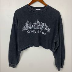 New Without Tags Long Sleeve Black Acid Washed Sweatshirt From Garage With New York City Graphic On Chest. New Condition. Size Medium. Tags: Nyc, Grunge, Gym Fit, Cropped, Athletic, Casual, School, Crop, Comfy, Athleisure, School, Preppy -Please See Photos For Measurements (Approximate) -Ships Out Same Day Or Next Business Day -Bundle With My Closet Item For Discounts!!! -Please Ask Any Questions Below Nyc Grunge, New York City Graphic, Washed Sweatshirt, School Preppy, New York Graphic, City Graphic, Cropped Sweatshirt, Gym Fit, Crop Sweatshirt