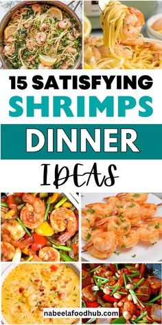 shrimp dinner ideas with text overlay