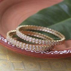 White Stone Bangles Gold Indian, White Gold Bangles, Shading Drawing, Cutwork Blouse