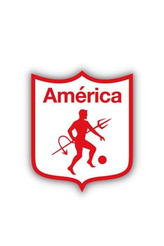 the logo for america is shown in red and white with a silhouette of a man holding a tennis racquet