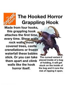 the hooked horror graphic book is shown with an image of a troll and text that reads,