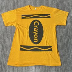 Vintage 80s Crayon Humor Funny Drawing Writing Single Stitch Basic Essential Made in USA Yellow Graphic T Shirt Large Mens Condition:  Excellent Used Condition  = No Flaws Measurements: Please see photos above for all measurements IF YOU BUY TWO OR MORE ITEMS USE THE CODE BUNDLE @ CHECK TO SAVE 20% WE SHIP WITHIN 24 HOURS AFTER PURCHASE! Please be aware that we do not offer free returns!! The Buyer is responsible for the cost of the return label.  Follow us on TikTok & Instagram @findsnostalgic and tag us in your finds Yellow Retro Shirt With Letter Print, Retro Yellow Shirt With Screen Print, Vintage Yellow Crew Neck Shirt, Vintage Yellow Tops With Screen Print, Retro Yellow Crew Neck Shirt, Vintage Yellow Top With Screen Print, Yellow Vintage Crew Neck Top, Drawing Writing, Funny Drawings