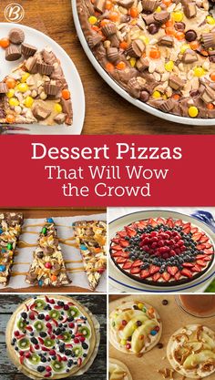 dessert pizzas that will wow the crowd