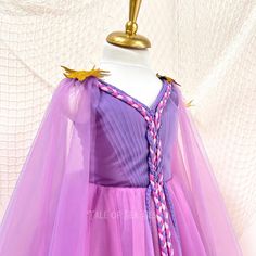 This Princess Rapunzel Dress is created for Rapunzel Birthday themed parties, pageants, Halloween and other special events.
Rapunzel costume is handmade using top quality satin and dream tulle. The princess costume has soft lining inside the bodice.
You can adjust the tightness of the tutu princess dress with the laces at the corset style back.
The front of the Rapunzel dress is decorated with braids reminescent of Rapunzel's hair.
The processing time for this fairytale dress is 5 business days and it is shipped with express delivery
Available sizes are from 1t to 10 US Numeric. Gold Epaulettes, Princess Rapunzel Dress, Ancient Greek Dress, Christmas Gift Costume, Rapunzel Princess, Greek Dress, Rapunzel Birthday, Gift Costume, Rapunzel Costume