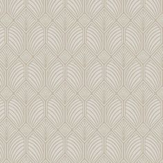 an art deco wallpaper pattern in beige and white