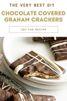 the very best diy chocolate covered graham crackers