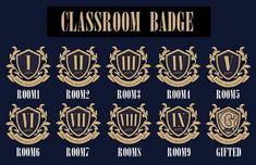 an image of a classroom badge set