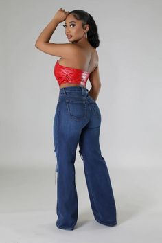 Start your new season look with this classic Wide Leg Jean in Dark Wash! Made with premium denim, you'll enjoy unmatched quality and comfort with every wear. Show off your style and get ready to receive compliments - after all, not just any jean is made in the USA!Made In: USAFabric Contents: 98% Cotton, 2% Spandex Non-stretch fabric Sheer fabric Care Instructions: Machine Wash ColdSize Measurement (inch): 3: 26.0 (Waist), 32.0 (Hips), 33.0 (Inseam), (Length) 5: 27.0 (Waist), 33.0 (Hips), 33.0 ( Dark Wash Mid-rise Jeans For Night Out, Dark Wash High Waist Jeans For Night Out, Medium Wash Mid-rise Jeans For Night Out, Mid-rise Medium Wash Jeans For Night Out, Chic Non-stretch Dark Wash Jeans, Mid-rise Denim Jeans For Night Out, Chic Medium Wash Jeans For Night Out, Cotton Straight Leg Jeans For Night Out, Stretch Medium Wash Jeans For Night Out