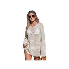 Step into style with this women's CUPSHE knit crocheted long sleeve swim cover up dress.Click on this WOMEN'S GUIDE to find the perfect fit and more! Step into style with this women's CUPSHE knit crocheted long sleeve swim cover up dress. Click on this WOMEN'S GUIDE to find the perfect fit and more! FEATURES Scoopneck Long sleeves Cutoff hem No closure - pullover styling UnlinedFABRIC & CARE Acrylic No Lining Hand wash Imported Size: X Large. Color: Beige Khaki. Gender: female. Age Group: adult. Long Sleeve Sweater For Vacation In Fall, Long Sleeve Fall Sweater For Vacation, Summer Beige Knit Cover-up, Summer Long Sleeve Knit Cover-up, Long Sleeve Knit Cover-up For Summer, Casual Beach Sweater For Beach Season, Knit Long Sleeve Cover-up For Summer, Oversized Long Sleeve Sweater For Beach, Fall Vacation Beachwear Cover-up