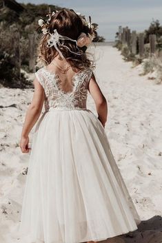 Lace Back Dress, Lace Back Dresses, Wedding Robe, Wedding Flower Girl, Lace Flower