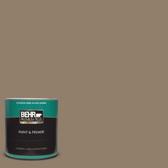 the behr paint is shown in brown