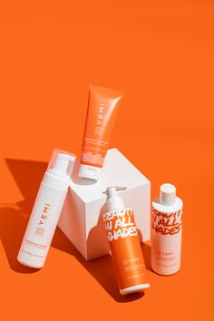 Orange Skincare Packaging, Product Collection Photography, Orange Skincare, Age Spot Remedies, Cosmetic Branding, Skincare Branding, Night Moisturizer