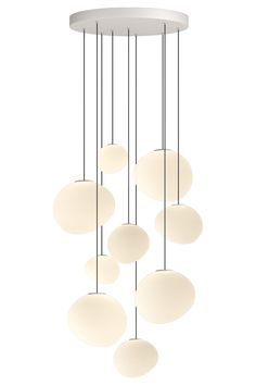 an image of a chandelier with five lights hanging from it's sides