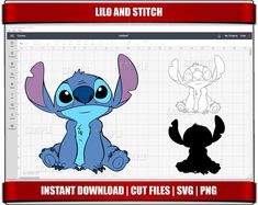 an image of lilo and stitch on the computer screen with text overlaying it