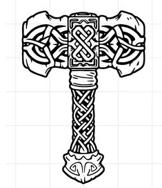 an old fashioned cross with celtic designs on it