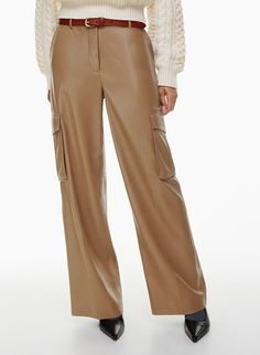 High Waisted Cargo Pants, Everyday Luxuries, Cargo Pant, Winter 2023, Leather Care, Long Pants, Welt Pocket, Cargo Pants, Casual Pants