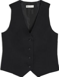 Fitted Vest For Semi-formal Fall Occasions, Classic Fitted Vest Top, Fitted Business Vest For Fall, Formal Vest Top For Fall, Classic Fitted Cropped Outerwear, Formal Fitted Black Vest, Black Fitted Formal Vest, Elegant Black Vest For Workwear, Black Fitted Vest For Formal Occasions