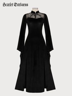 Big promotion for you when buying Victorian Gothic Stand Collar Lace Velvet Slit Dress today. One of the best selling dress,Black,Steampunk,news in the market. Limited number of products. Hurry up! Black Steampunk, Colonial Dress, Victorian Gothic Style, Magic Dress, Handkerchief Hem Dress, Faux Leather Dress, Velvet Lace, Swimsuit Dress, Latest Dresses