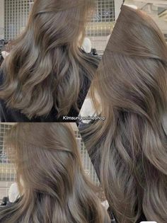 Pearl Ash Brown Hair, Dark Gray Brown Hair, Khaki Brown Hair, Olive Beige Hair Color, Milk Tea Hair Color Asian, Light Ashy Brown, Ash Brown Hair Colour, Milktea Brown Hair Color, Cool Ash Brown Hair