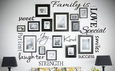 a family is love wall sticker on the wall