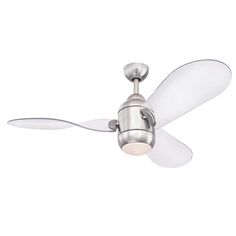 a ceiling fan with a light on it