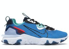 80.00$ Nike React Vision, Basket Nike, Nike React, Hot Sneakers, Midnight Navy, Watch Collection, Jordan Retro, Adidas Yeezy, Blue Shoes