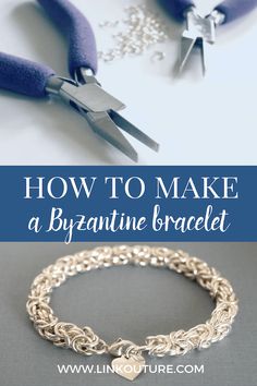 how to make a beautiful bracelet with chain and heart charms