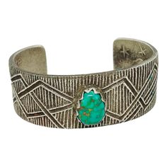 ad eBay - Find many great new & used options and get the best deals for Gilbert Dino Garcia Kewa Sterling Silver Turquoise Southwest Cuff Bracelet at the best online prices at eBay! Free shipping for many products! Turquoise Stamped Bangle, Turquoise Stamped Cuff Bracelet Bangle, Turquoise Stamped Cuff Bangle Bracelet, Stamped Turquoise Bracelet, Turquoise Stamped Bracelet, Southwestern Turquoise Cuff Bracelet, Adjustable Stamped Turquoise Bracelets, Adjustable Turquoise Stamped Bracelets, Silver Turquoise