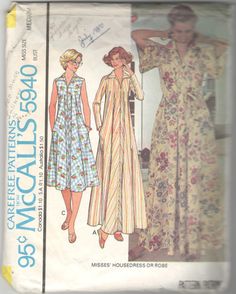 a woman's dress and top sewing pattern from the 1960s