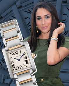 Cartier Watch Tank Francaise, Best Womens Watches, Best Women Watches, Womens Cartier Watch, Celebrity Watches Women, Classic Womens Watch, Investment Watches Women, Meghan Markle Watch